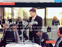 Tablet Screenshot of mattbeadle.com